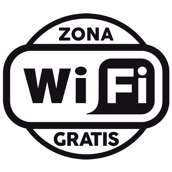 Stickers muraux: Zone Wifi gratuite