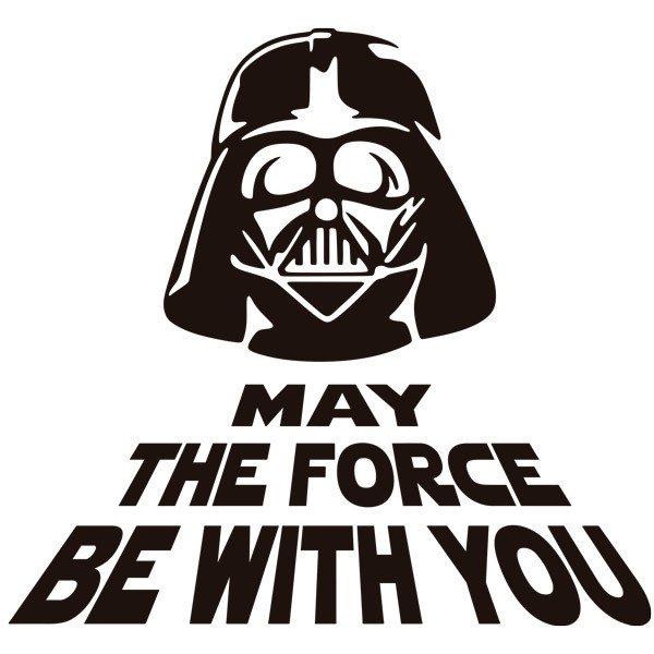 Stickers muraux: May the force be with you