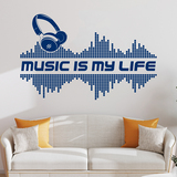 Stickers muraux: Music is my life 4