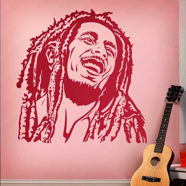 Stickers muraux: Bob Marley sourire