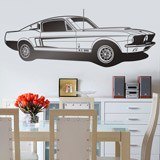 Stickers muraux: Ford Mustang Shelby GT 500 2