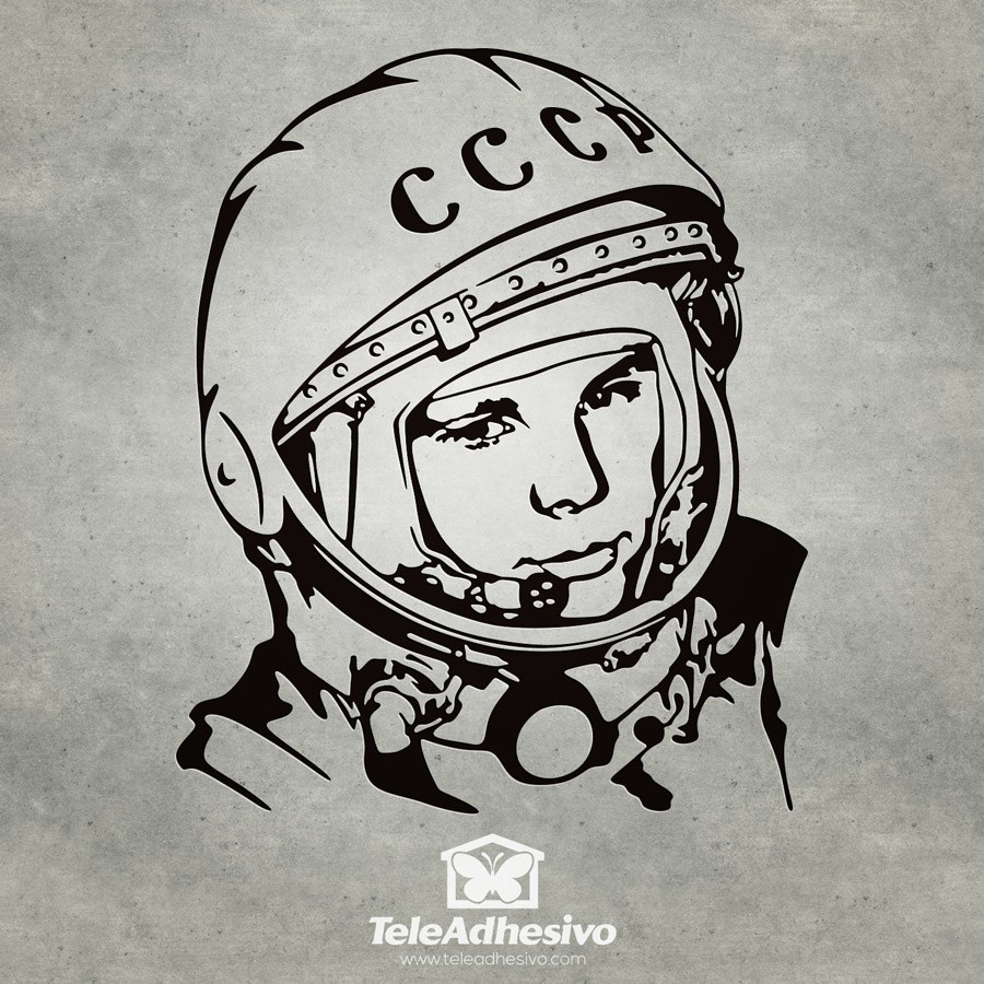 Stickers muraux: Astronaute Yuri Gagarin