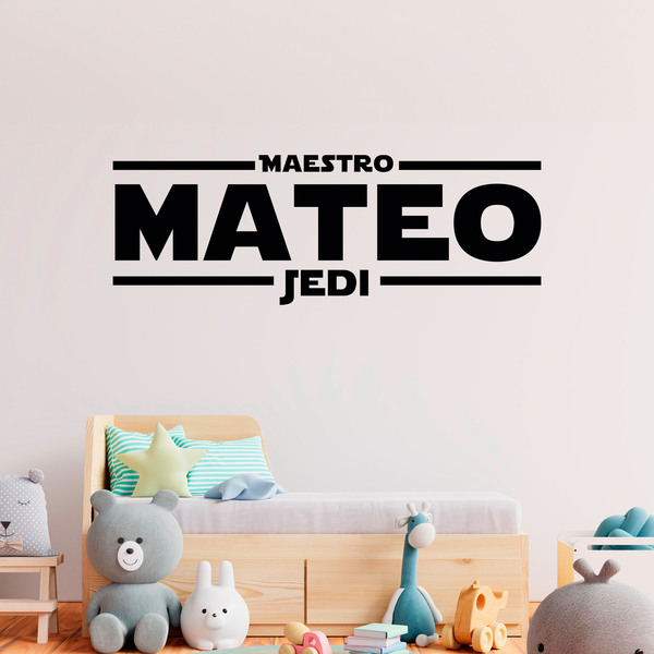 Stickers muraux: Maître Jedi personnalisé