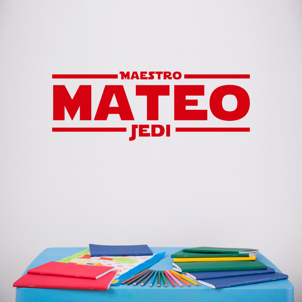Stickers muraux: Maître Jedi personnalisé