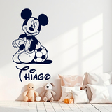 Stickers pour enfants: Mickey Mouse Football assis 2