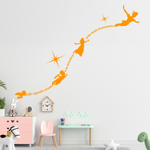 Stickers pour enfants: Typographique Peter Pan Es