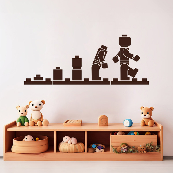 Stickers pour enfants: Evolution Lego Figures