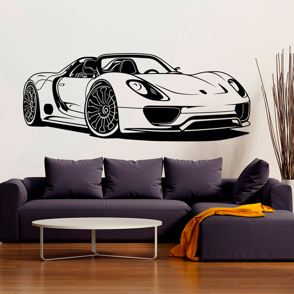 Sticker mural Porsche 918 Spyder