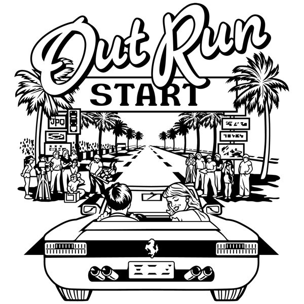 Stickers muraux: Out Run