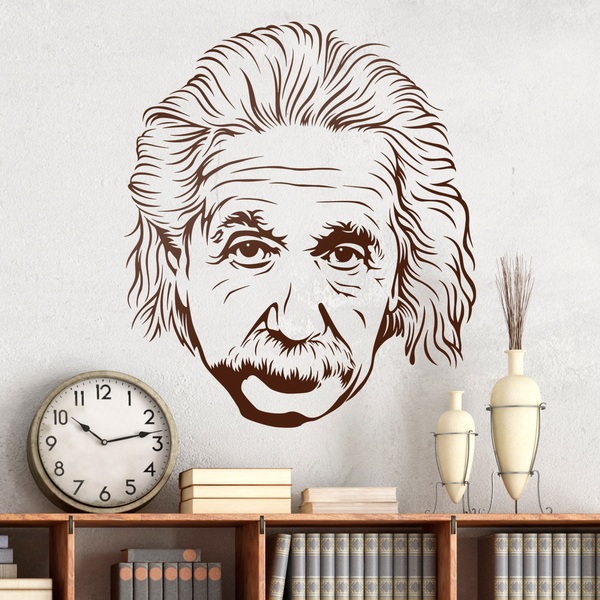 Stickers muraux: Albert Einstein 2