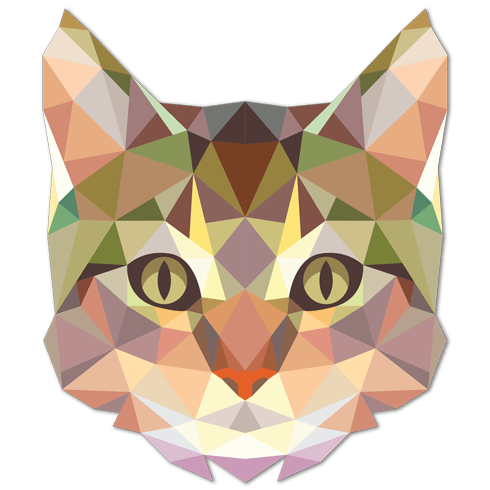 Stickers muraux: Tête de Chat de l