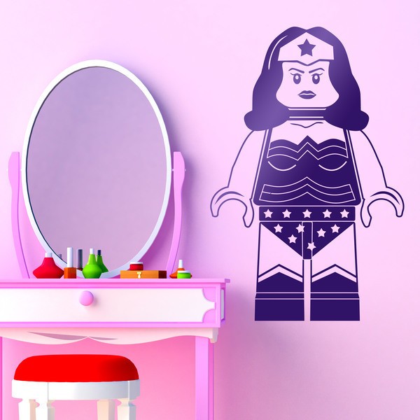 Stickers pour enfants: Figurine Lego Superwoman