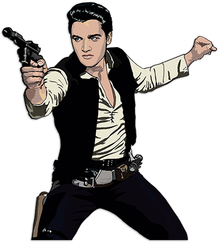 Stickers muraux: Elvis Han Solo