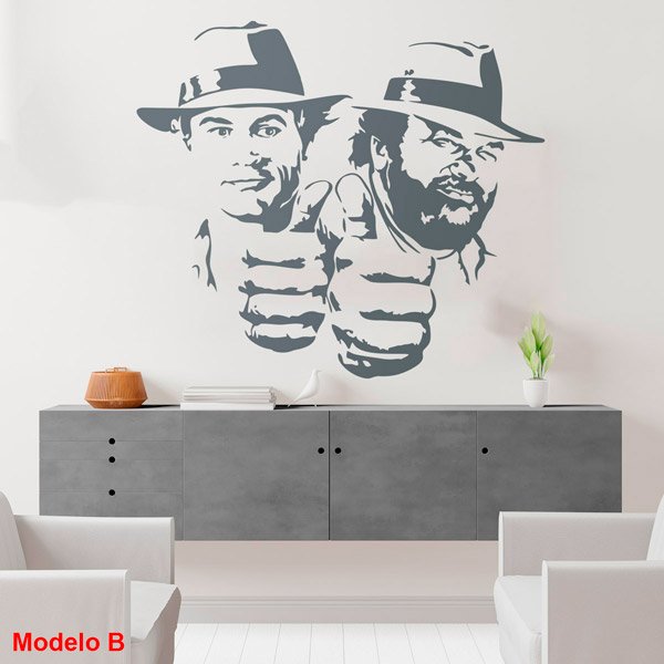 Stickers muraux: Bud Spencer et Terence Hill
