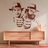 Stickers muraux: Bud Spencer et Terence Hill 4