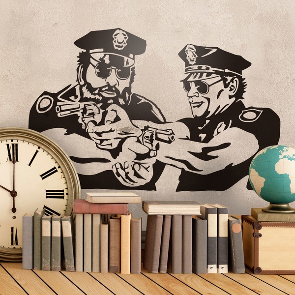 Stickers muraux: Bud Spencer et Terence Hill, Miami SuperCops