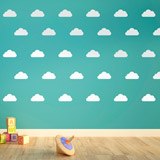 Stickers muraux: Kit de 12 nuages de vinyle 2