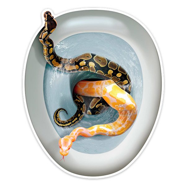 Stickers muraux: Serpents sortant de la cuve