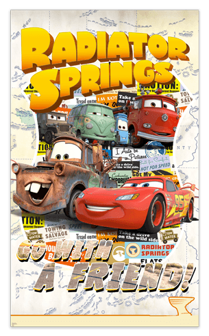 Stickers pour enfants: Poster adhésif Radiator Springs