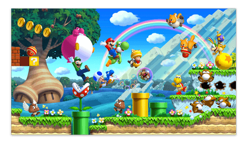 Stickers pour enfants: Poster Adhésif Mario Bros