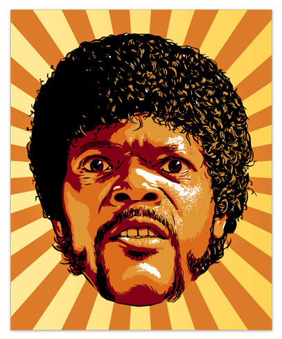 Stickers muraux: Jules Winnfield, Pulp Fiction