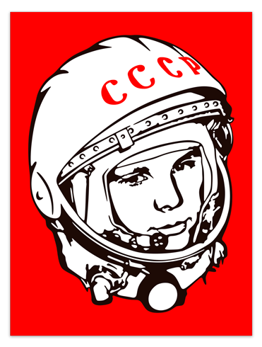 Stickers muraux: Poster Astronaute Yuri Gagarin