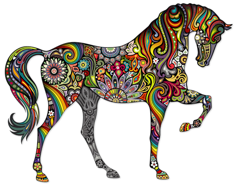 Stickers muraux: Cheval Hindou