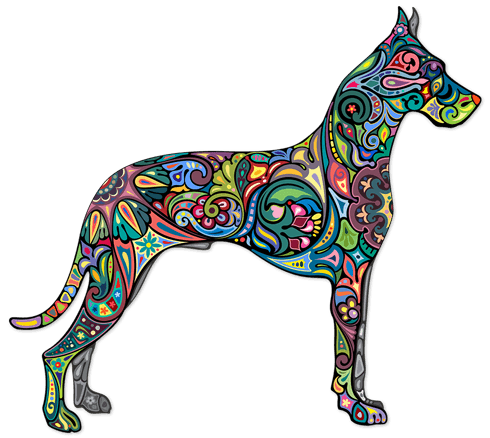 Stickers muraux: Chien Hindou