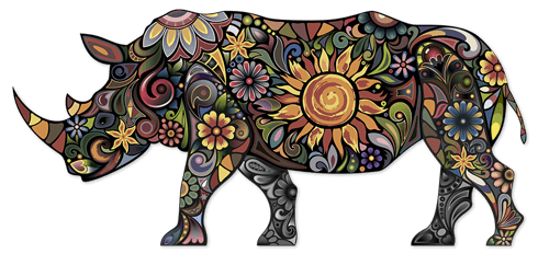 Stickers muraux: Hippopotamus hindoue