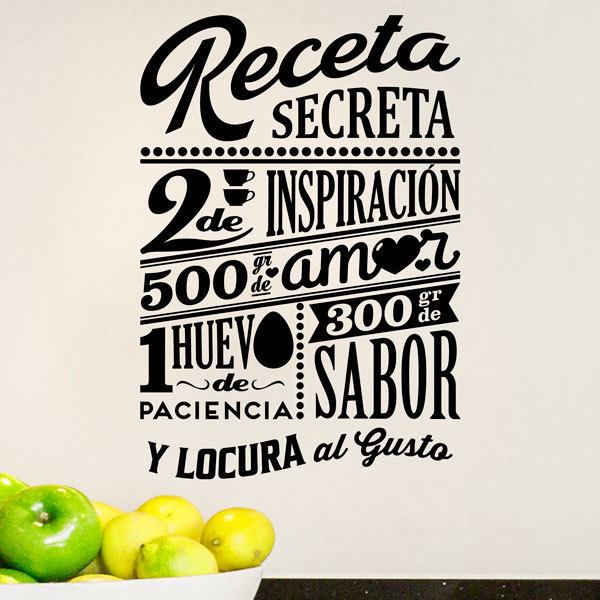 Stickers muraux: Recette secrète