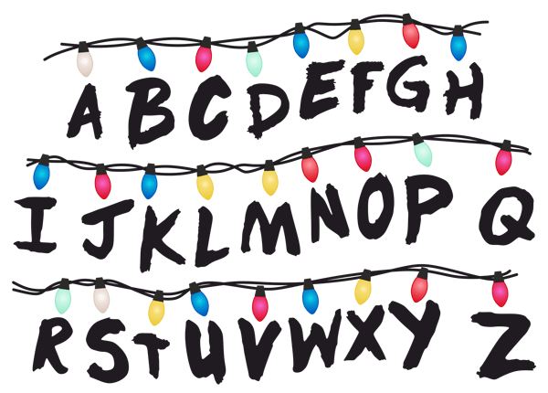 Stickers muraux: Stranger Things alphabet