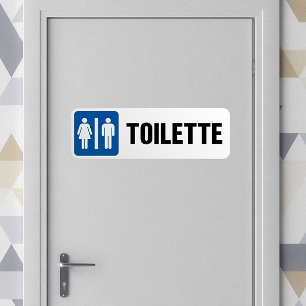 Autocollant salle de bain Signal - Toilette