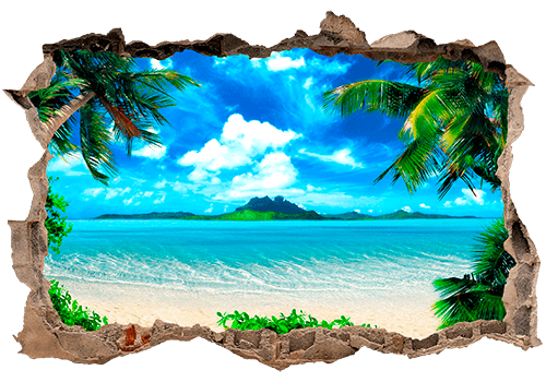 Stickers muraux: Trou Plage des Caraïbes