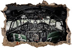 Stickers muraux: Trou Avion Cockpit 3