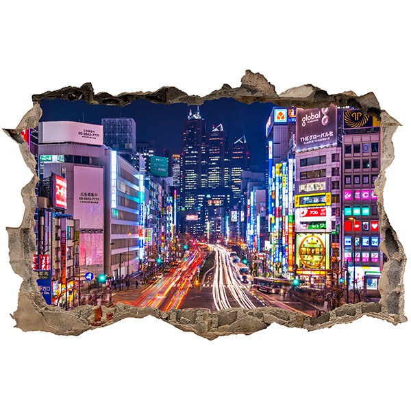 Stickers muraux: Trou Rues de Tokyo