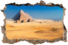 Stickers muraux: Trou Pyramides de Gizeh 3