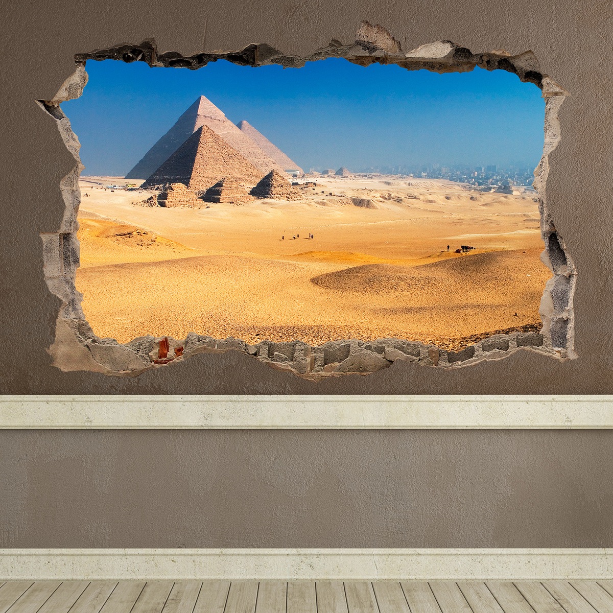 Stickers muraux: Trou Pyramides de Gizeh