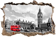 Stickers muraux: Trou Big Ben à Londres 3