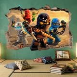 Stickers muraux: Trou Lego Ninjago 13