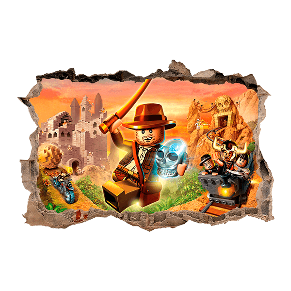 Stickers muraux: Lego, Indiana Jones et le Crâne perdu