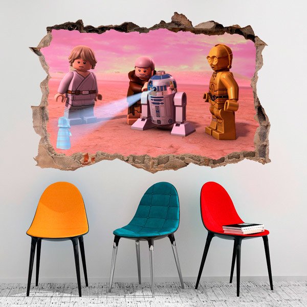 Stickers 3D Dark Vador Star Wars - Stickers Muraux Enfant