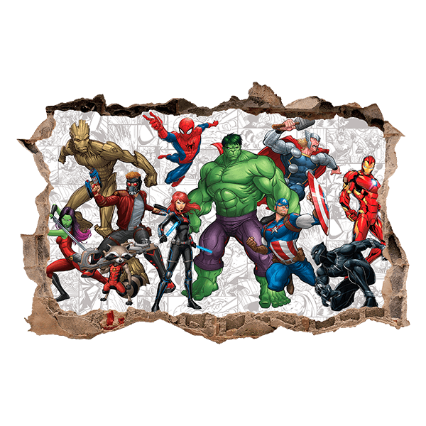 Stickers muraux: Avengers Comic