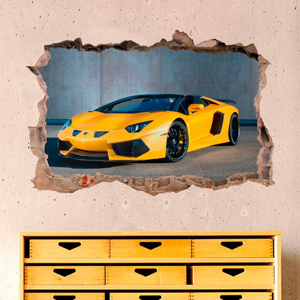 Stickers muraux: Jaune Lamborghini
