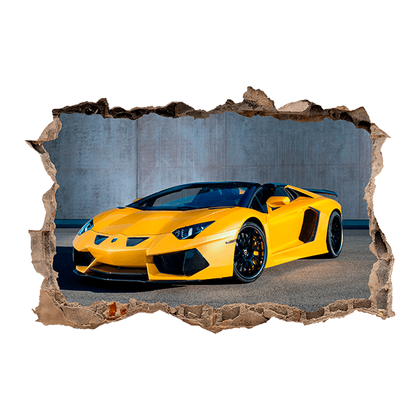 Stickers muraux: Jaune Lamborghini