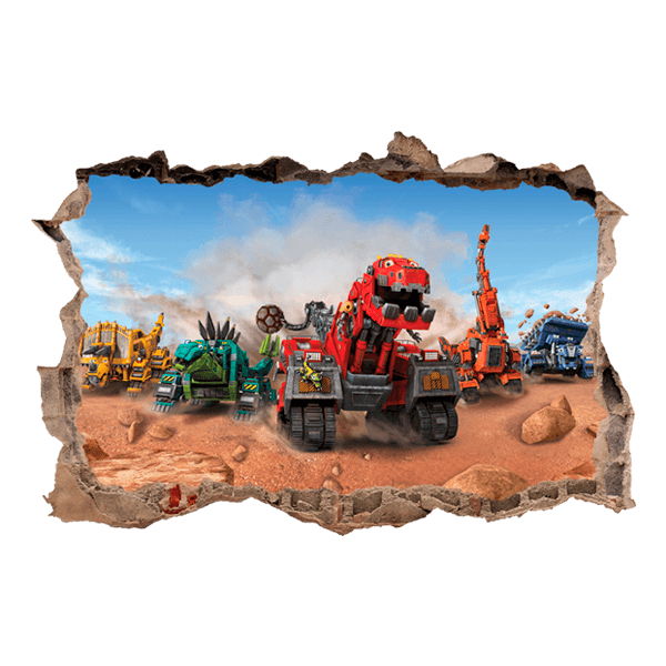 Stickers muraux: Sticker mural Trou Dinotrux