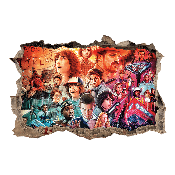 Stickers muraux: Trou Stranger Things Hawkins