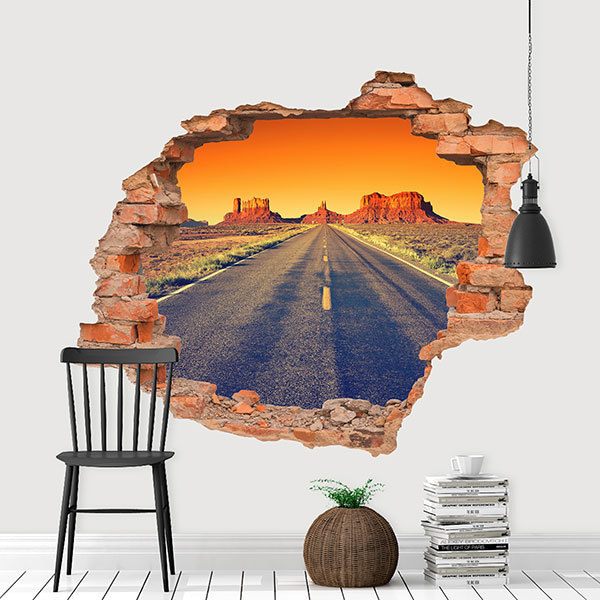 Sticker mural Trou Coucher de soleil au Grand Canyon