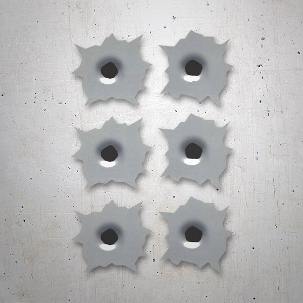 Autocollants: 6 bullet holes kit