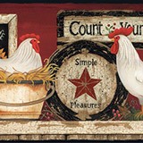 Stickers muraux: Frise murale Eufs et les poulets 4
