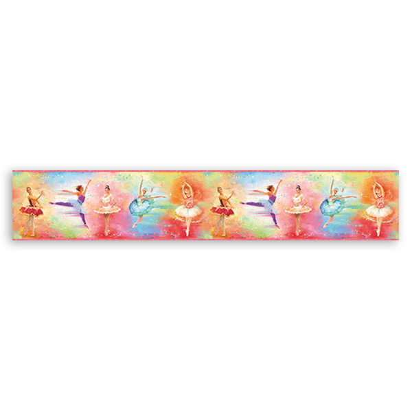 Stickers pour enfants: Frise murale pour enfants Ballet